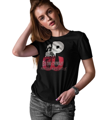 KOSZULKA DAMSKA PATRIOTYCZNI 63 DNI POLSKA WALCZY